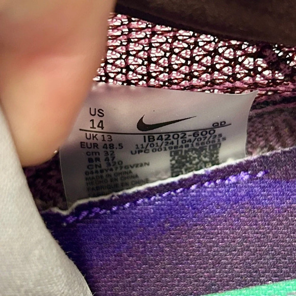 Nike Victory 2 Faith Kipyegon Burgundy Crush / Electric Algae size 14 - Picture 4 of 13